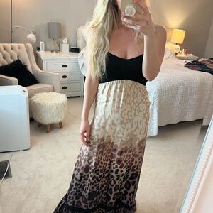 Leopard Print Maxi Dress